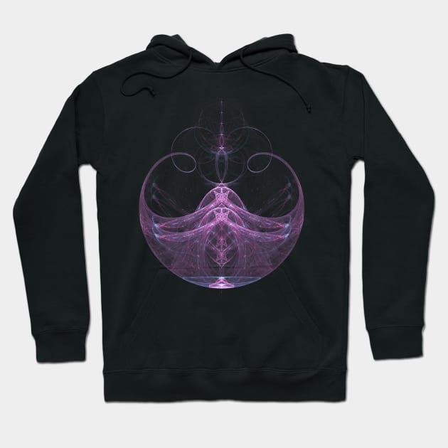 Purple fractal abstraction Hoodie by IrinaGuArt